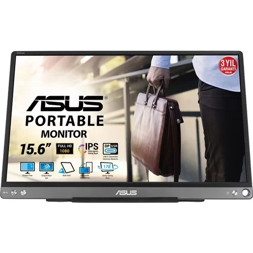 ASUS 15.6 ZENSCREEN MB16ACE 75HZ 5MS (TYPE-C) FULL HD IPS TAŞINABİLİR MONİTÖR