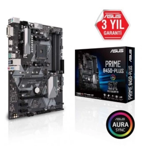 ASUS PRIME B450-PLUS DDR4 4400(O.C.) MHZ HDMI ATX M.2 AM4