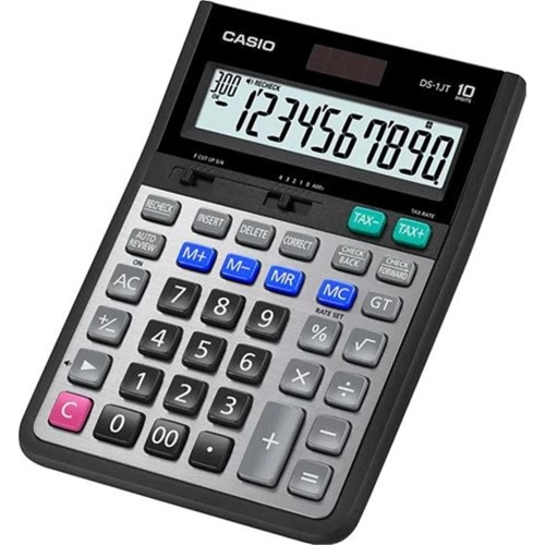 CASİO DS-1JT PROFESYONEL İŞLEM KONTROLLÜ 10 HANE MASA ÜSTÜ HESAP MAKİNESİ