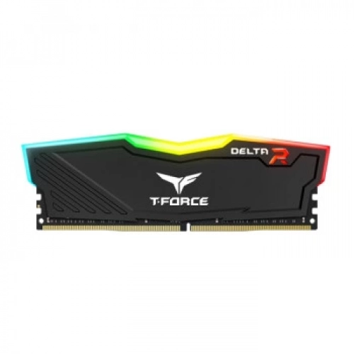 TEAM T-FORCE DELTA RGB BLACK 16GB (1X16GB) 3600MHZ CL18 DDR4 GAMİNG RAM (TF3D416G3600HC18J01)