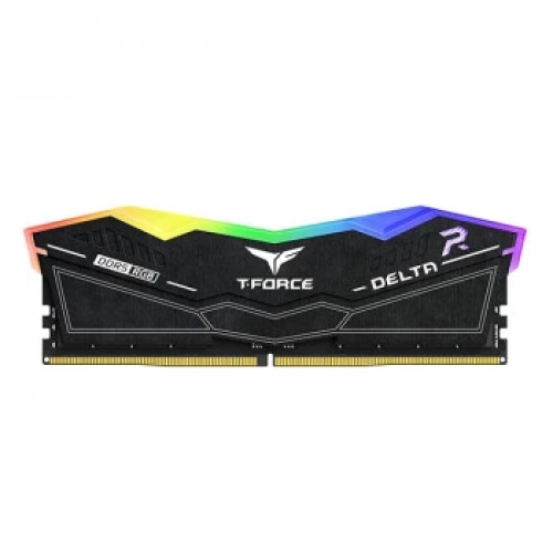 TEAM T-FORCE DELTA RGB BLACK 32GB 2X16GB 6400MHZ DDR5 CL40 GAMİNG RAM (FF3D532G6400HC40BDC01)