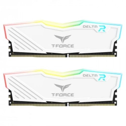 TEAM T-FORCE DELTA RGB WHİTE 32GB (2X16GB) 3600MHZ CL18 DDR4 GAMİNG RAM (TF4D432G3600HC18JDC01)