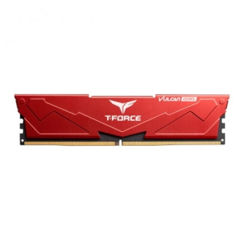 TEAM T-FORCE VULCAN RED 32GB 2X16GB 6400MHZ DDR5 GAMİNG RAM CL40 (FLRD532G6400HC40BDC01)