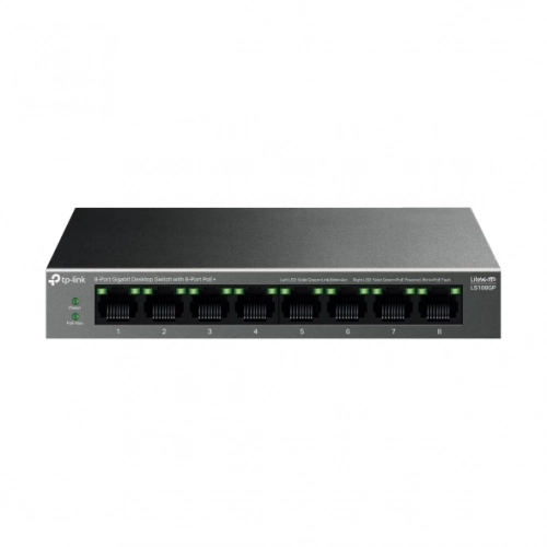 TP-LİNK LS108GP 10-100-1000 MBPS 8 PORT POE+ SWİTCH METAL KASA