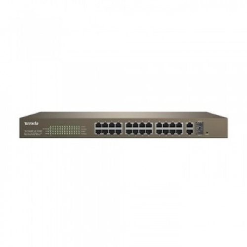 TENDA TEF1226P 24 PORT 10/100 24 PORT POE WEB YÖNETİLEBİLİR SWITCH 2GE+1SFP (410W)