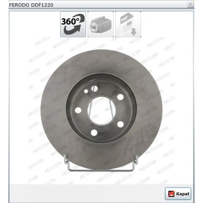 FREN DİSKİ ÖN MERCEDES A SERİ W169 (04-12) B SERİ W245 (05-11) HAVALI 276MM