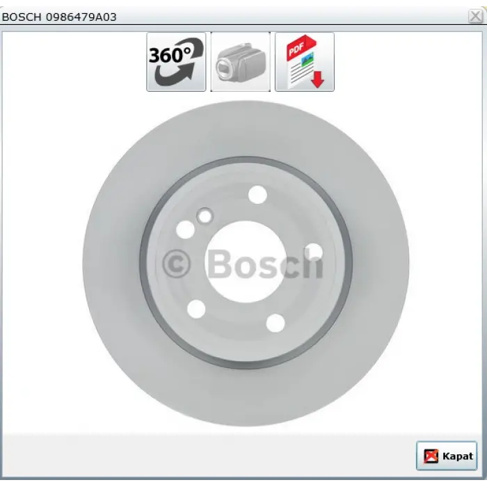 FREN DİSKİ ARKA MERCEDES A SERİ W176 (2012>) B SERİ W242-W246 (2011>) CLA SERİ C117 (2013>) DÜZ 276MM