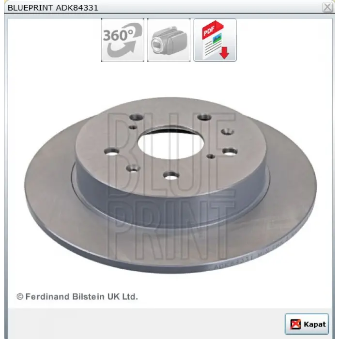 FREN DİSKİ ARKA SWIFT III (05-10) SX4 (2007>) L300 (86-13) DÜZ 278MM