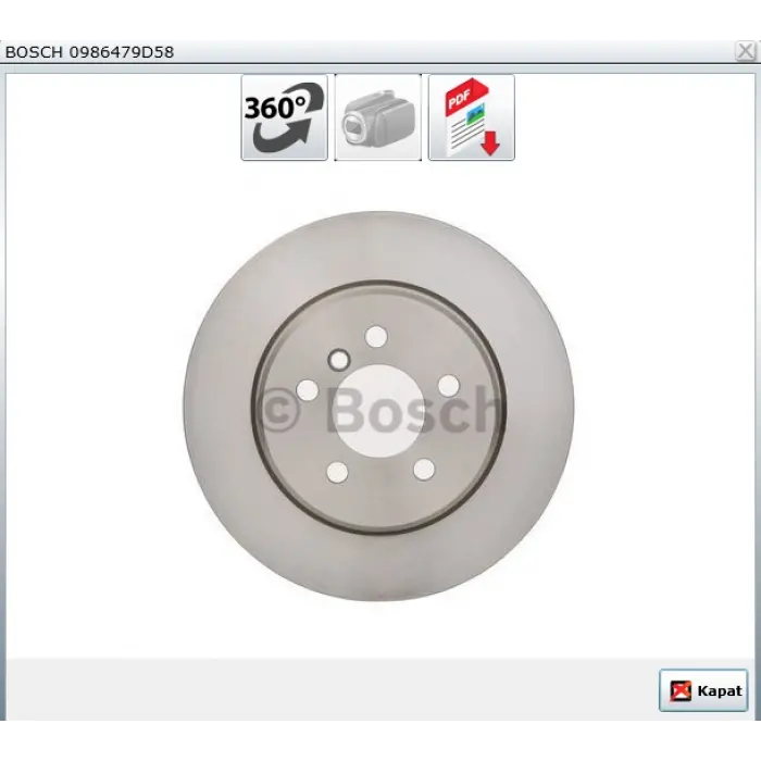 FREN DİSKİ ARKA HAVALI KAPLAMALI BMW F10-F11 520İ-520D 010> 330MM
