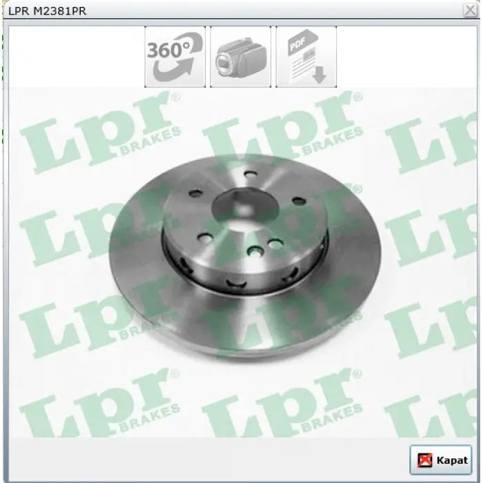 FREN DİSKİ ÖN KAPLAMALI DÜZ MERCEDES C SERİ W202(93-00) 284MM