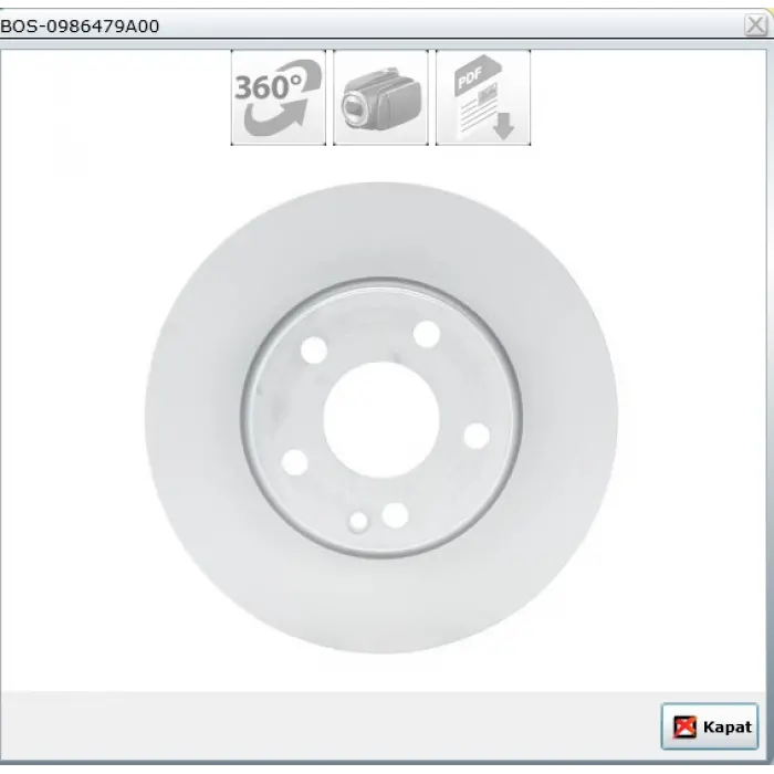 FREN DİSKİ ÖN MERCEDES A SERİSİ W176  2012> B SERİSİ W246-W242  2011> CLA SERİSİ C117  2013> HAVALI 280MM