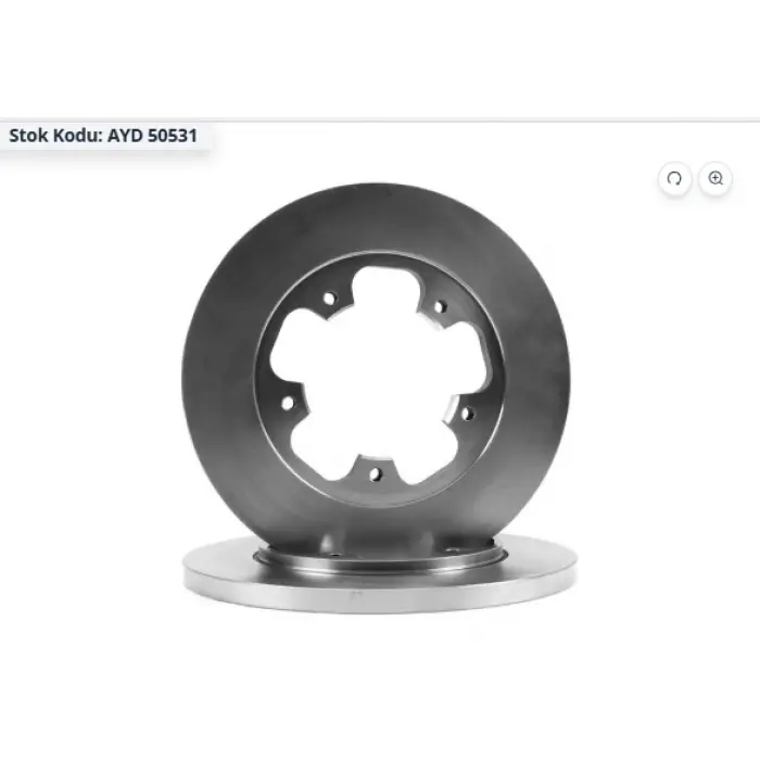 FREN DİSKİ ARKA TRANSİT V362 TOURNEO CUSTOM 2012> TRANSİT V363 CUSTOM 2013>ABSSİZ TEKTEKER DÜZ 308MM