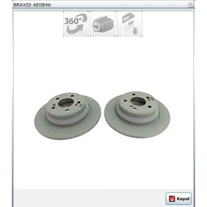 FREN DİSKİ ARKA MERCEDES CLS C218 (14-17) X218 (13>) E SERİ S211 (03-09) S212 (09-16) E SERİ W211 (02-09) W212 (09-15) DÜZ 300MM
