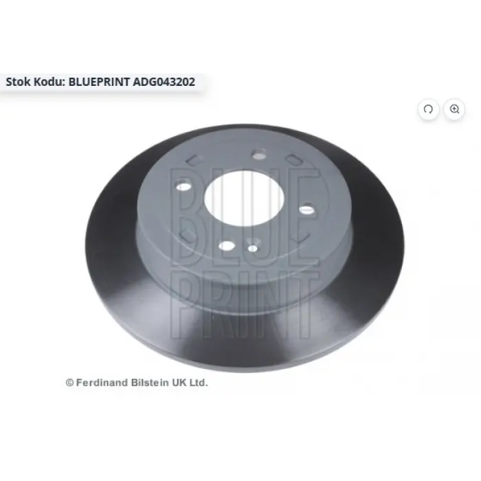 FREN DİSKİ ARKA ACCENT BLUE (11>) BAYON (2021>) İ20 (14>) İ30 (11-15) RIO III (11-16) RIO IV (17>) STONIC (17>) DÜZ 262MM