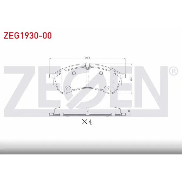 FREN BALATASI ÖN VW CRAFTER (SY_SZ) 2.0 TDI 2018> UZUN ŞASİ ÇİFTTEKER /MAN TGE 2.0TDİ 016>