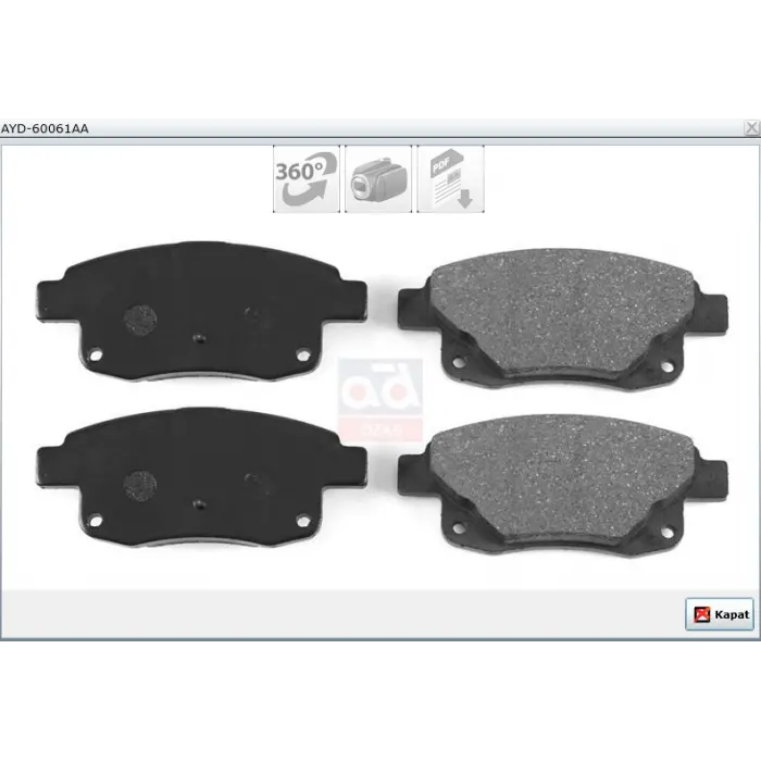 FREN BALATASI ARKA FORD TRANSİT V347 2.2-2.4-3.2TDCİ 06>ARKAÇEKER FİŞLİ+AKSESUARLI