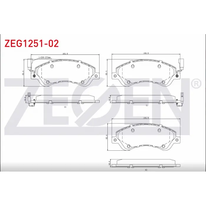 FREN BALATASI ÖN FİŞLİ FORD TRANSİT V347 ÖNDEN ÇEKER 06-14