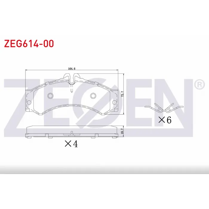 FREN BALATASI ÖN/ARKA MERCEDES SPRINTER W904 412-413 CDİ (96-06) / VW LT28-35-46  (96-06)