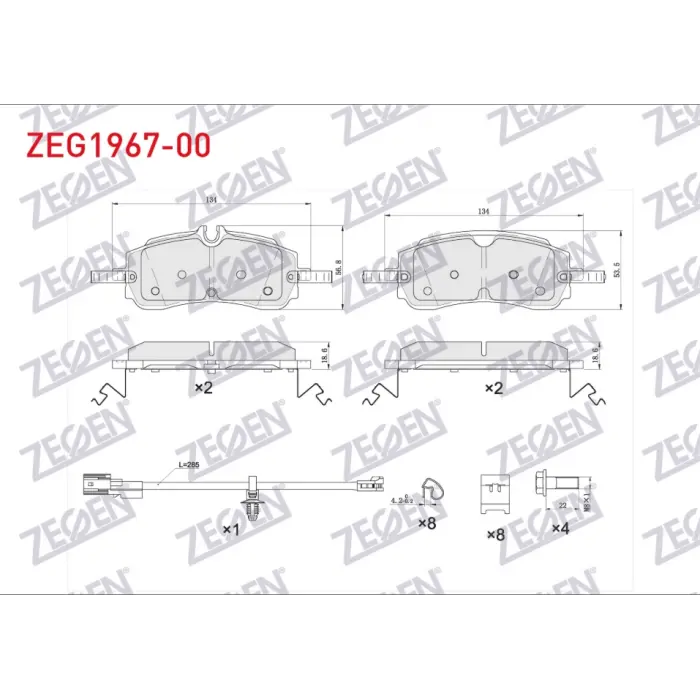 FREN BALATASI ARKA TRANSIT CUSTOM 2023> TRANSIT V710 2024> TRANSPORTER T8 2025> FİŞLİ