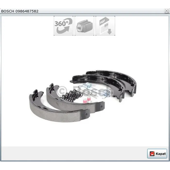 EL FREN BALATASI MERCEDES VANEO 414 (02-05) SLK R171 CLK C209 (02-09) CLC CL203 (08-11) C SERİ W203 (00-07)