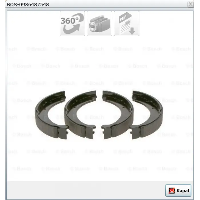 EL FREN BALATASI VOLVO 850 (91-97) C70 I (97-05) S70 (96-00) V70 I (96-00)