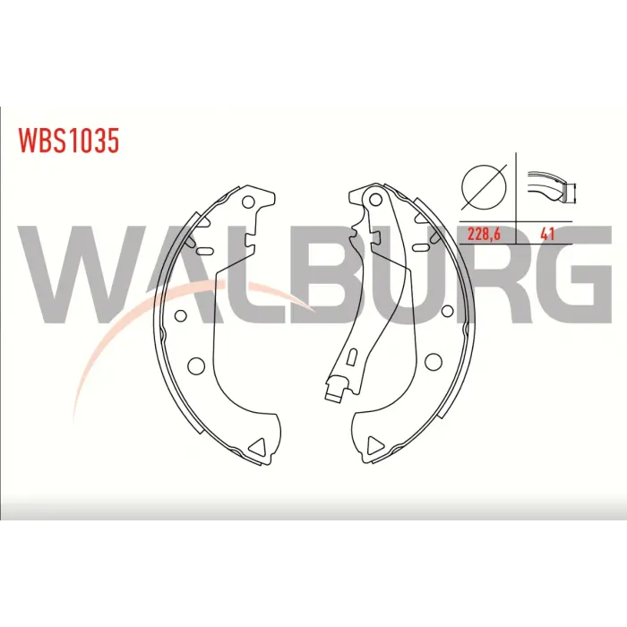 PABUÇLU BALATA ARKA FIAT DOBLO (2001-2010) STRADA (2009>) 228.6X42MM