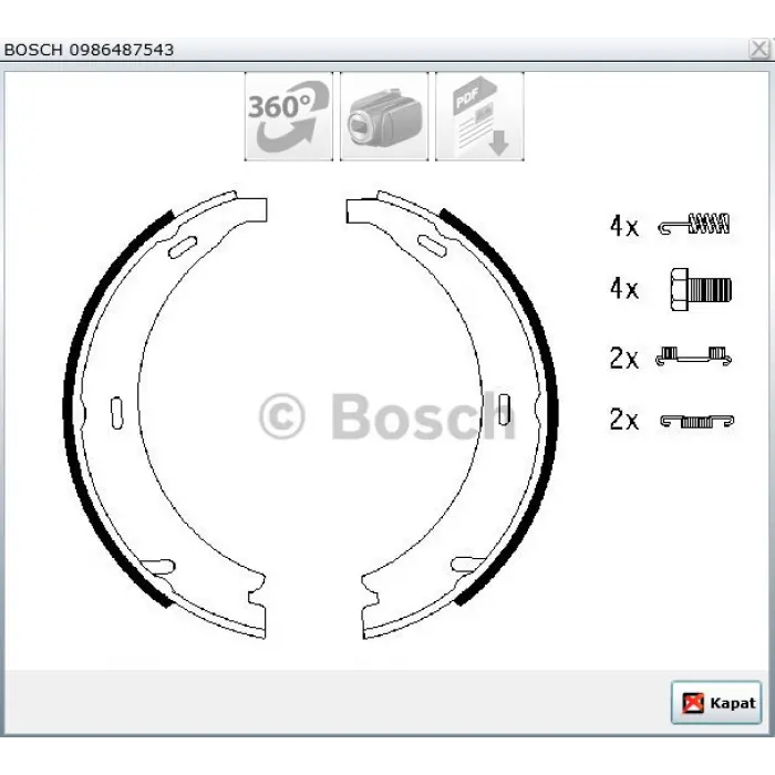 EL FREN BALATASI MERCEDES 190 W201 (82-93) A SERİ W168 (97-04) W169 (04-12) B SERİ W245 (05-11) VANEO (02-05) CLK A208-C208 (98-02) 165X20MM