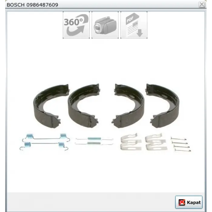 EL FREN BALATASI MERCEDES W163 (98-05) CHRYSLER 300C (2010>) CHRYSLER 300C LX (04-10) 184X31MM