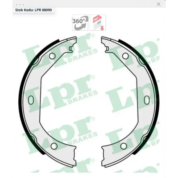 EL FREN BALATASI BMW 1 SERİ E81 / E82 / E87 / E88  3 SERİ E46 / E90 / E91 / E92 / F30 / F31 / F34 / F80  183.2X20MM