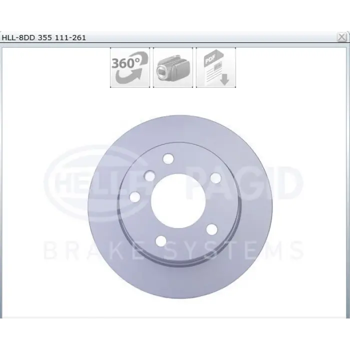 FREN DİSKİ ARKA BMW 1 SERİ E81 (06-12) E87 (03-13) DÜZ 280MM
