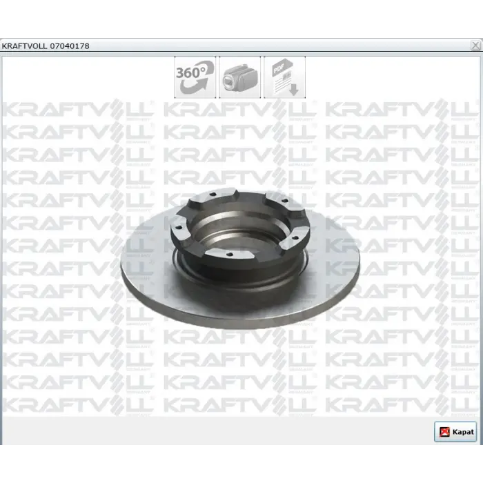 FREN DİSKİ ARKA TRANSİT V362 TOURNEO  CUSTOM 2012> TRANSİT V363 2013> ABSLİ TEKTEKER DÜZ 308MM