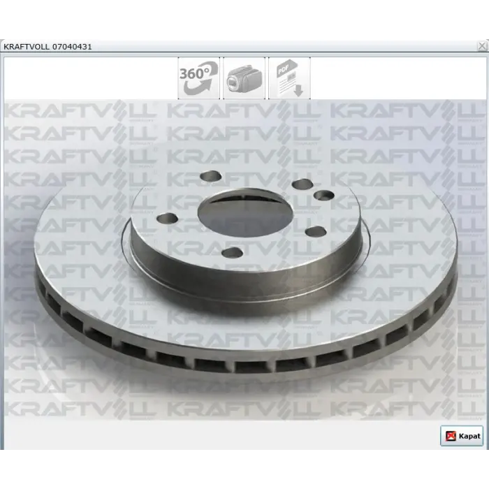 FREN DİSKİ ÖN MERCEDES VİTO W447 (2014>) HAVALI 300MM
