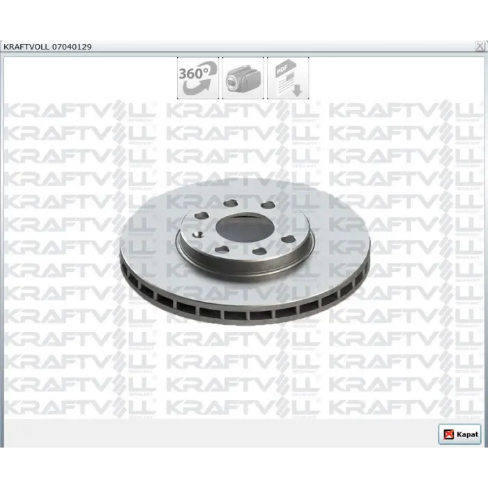 FREN DİSKİ ÖN OPEL ASTRA G (98-09) ZAFIRA A (99-05) HAVALI 256MM
