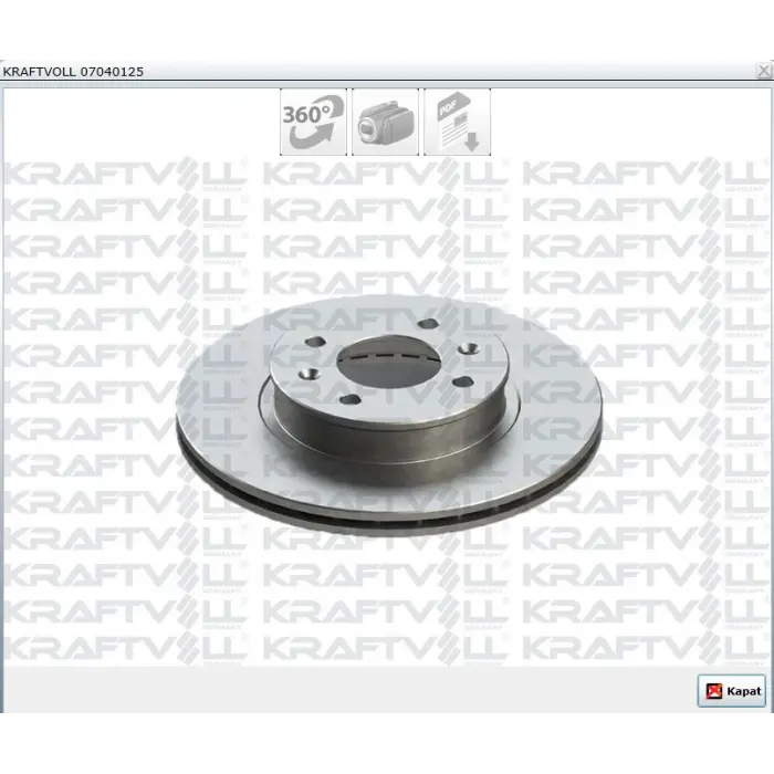 FREN DİSKİ ÖN HYUNDAİ İ20 (2008-2014) İ10 (2007-2013) HAVALI 256 MM