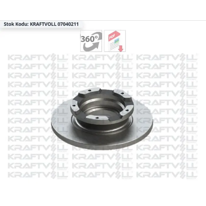 FREN DİSKİ ARKA TRANSİT V362 TOURNEO CUSTOM 2012> ABSLİ ARAÇLAR DÜZ 288MM