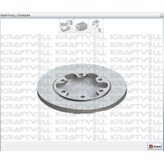 FREN DİSKİ ARKA TRANSİT V362 CUSTOM 2012>TRANSİT  V363 2013> ÇİFTTEKER DÜZ 308MM