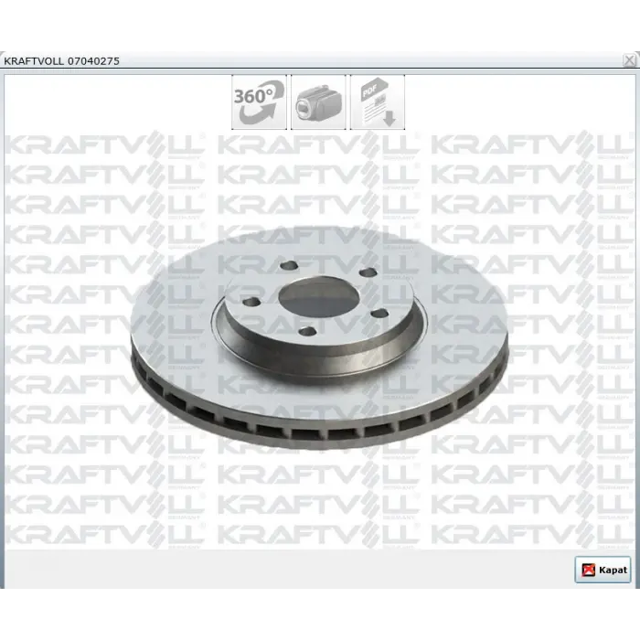FREN DİSKİ ÖN GALAXY (06-15) S-MAX (06-14) S60 II-V60 (10>) V70 III-XC70 II (07>) DISCOVERY SPORT (14>) FREELANDER II (06-14) EVOQUE (11-16) HAVALI 300MM