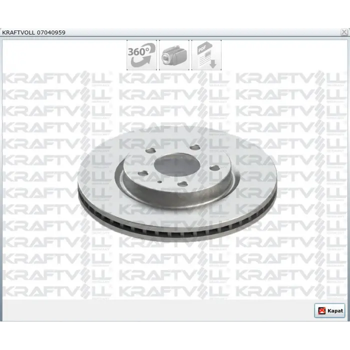 FREN DİSKİ ÖN CHERY OMODA 5- TIGGO 7-TIGGO 8  2023> HAVALI 283MM
