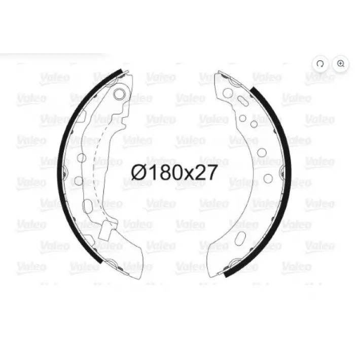 PABUÇLU BALATA ARKA NISSAN MICRA II (92-03) 180X25 MM