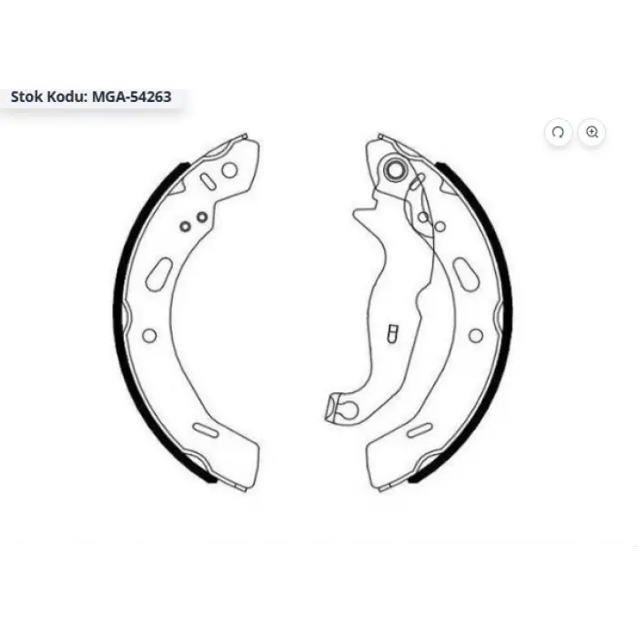 PABUÇLU BALATA ARKA FORD FIESTA VI (2008-2017) KA (2014>) MAZDA 2 (2007-2015) 200X32MM