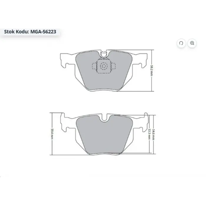 FREN BALATASI ARKA BMW X5 E70 (2007-2013) X5 (F15 F85) 2013> X6 (E71 E72) (2008-2014) X6 (F16 F86) 2014>