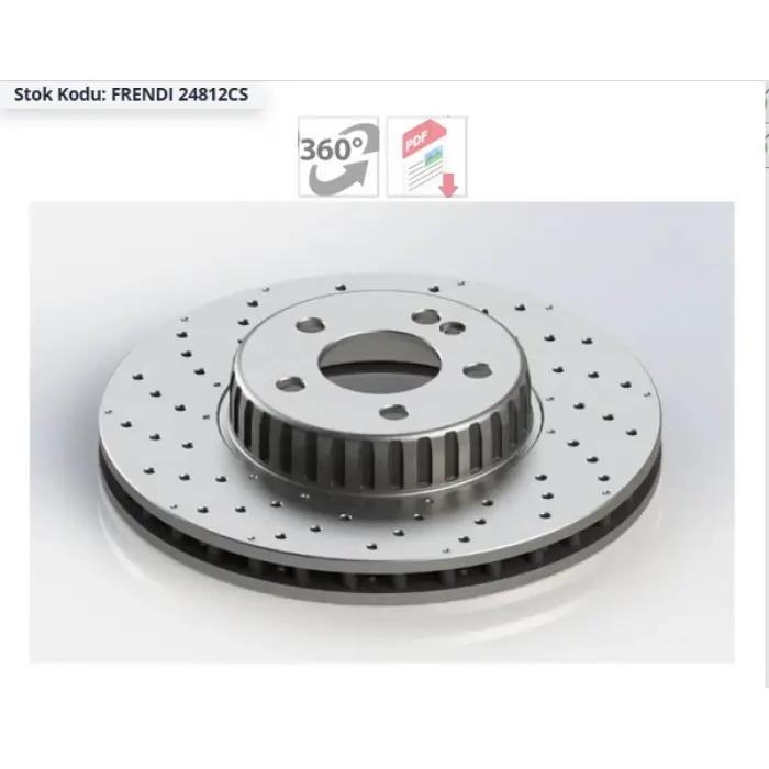FREN DİSKİ ÖN MERCEDES C SERİ A205 (16>) C205 (15>) S205 (14>) W205 (14>) KARBONLU HAVA KANALLI PERFORMANS DELİKLİ 318MM