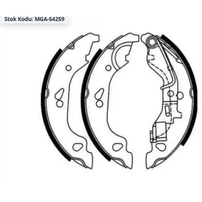 ARKA PABUÇLU BALATA GRANDE PUNTO 2005>  PUNTO (1999-2012) ABSLİ LEVYELİ 180X32MM