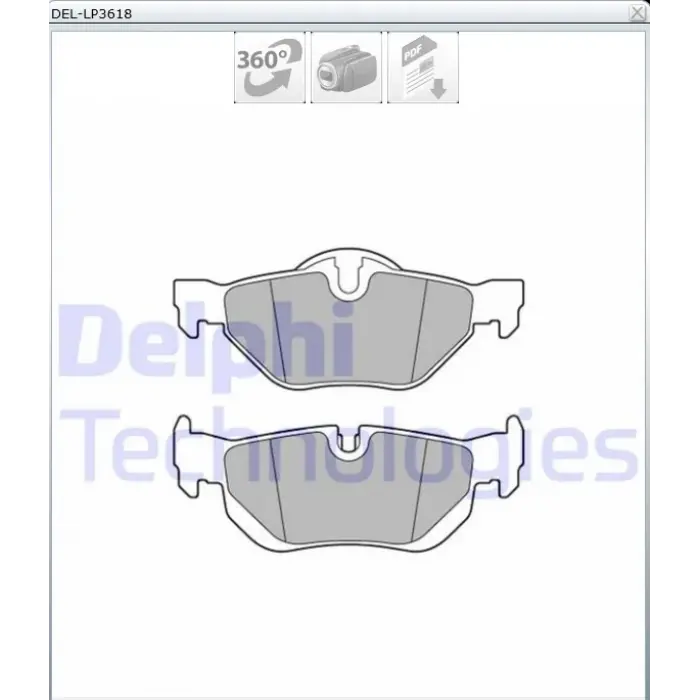 FREN BALATASI ARKA  BMW 1-3 SERI  E81-E87-E90-E91-X1 E84