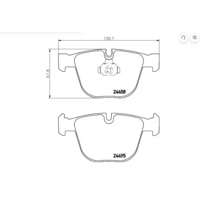FREN BALATASI ARKA  BMW E60-E90-E91-E64-E65-E70-E71-F86-F15-F16