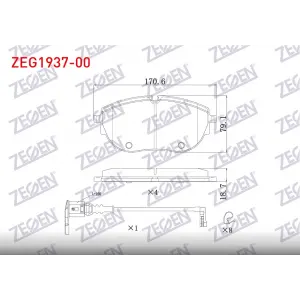 FREN BALATASI ÖN VW TRANSPORTER T7  2019>