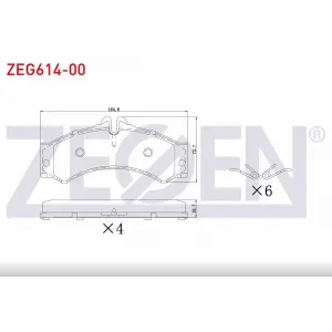 FREN BALATASI ÖN/ARKA MERCEDES SPRINTER W904 412-413 CDİ (96-06) / VW LT28-35-46  (96-06)