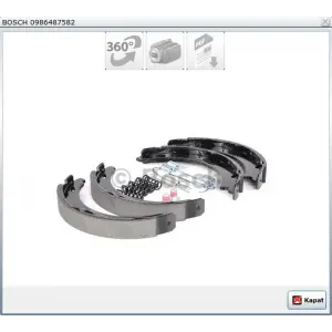 EL FREN BALATASI MERCEDES VANEO 414 (02-05) SLK R171 CLK C209 (02-09) CLC CL203 (08-11) C SERİ W203 (00-07)