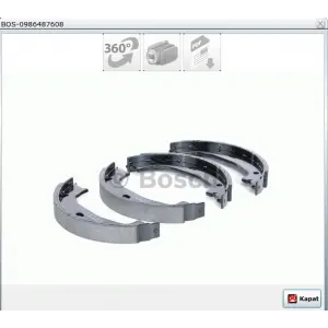 EL FREN BALATASI BMW  1SERİ E82 / E87 / E88 / F20 / F21 / F22 / F23 / F87  3 SERİ E46 / E90 / E91  160X20MM