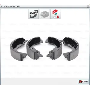 PABUÇLU BALATA FORD RANGER 4X4 (1998-2006) MAZDA B2200 (1998-2006) MAZDA B2500 (1998-2006) 268.6X55MM
